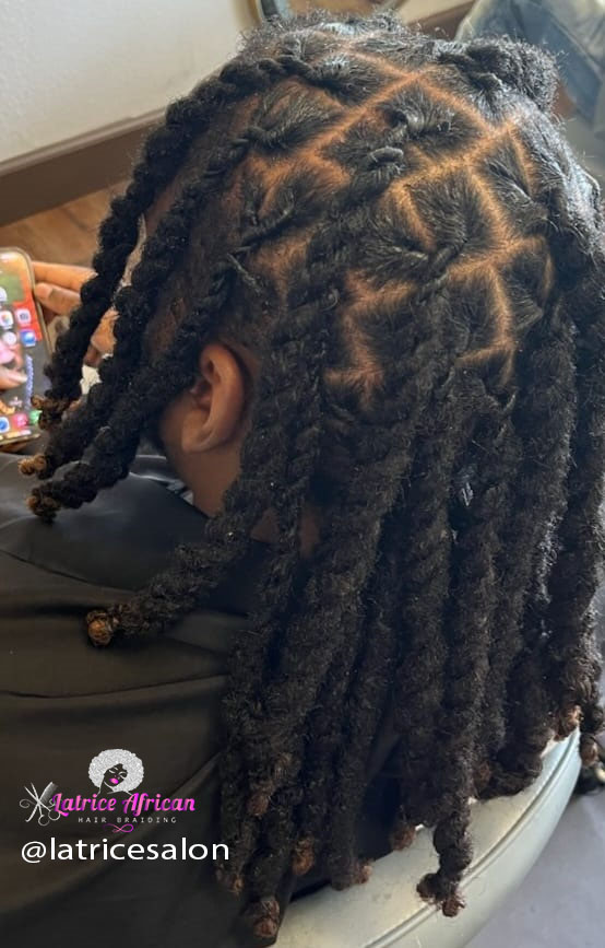 Retwist dreadlocks african braids