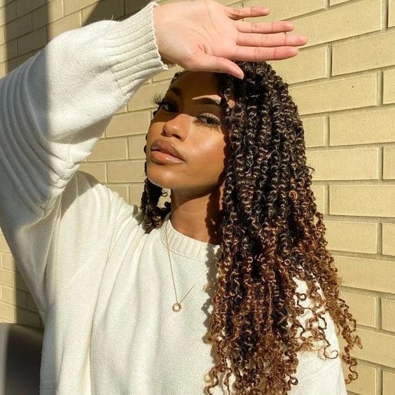 Braided hairstyle by Latrice stylists